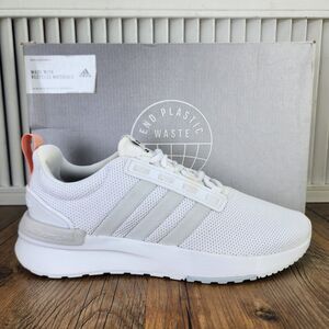 Adidas Racer TR21 Cloudfoam Womens Sz 8 White Gray Athletic Running Shoes H00651